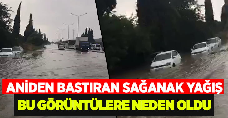 Denizli’de sağanak yağış hayatı olumsuz etkiledi