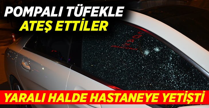 Bacağından vurulan şahıs kendi otomobili ile hastaneye gitti