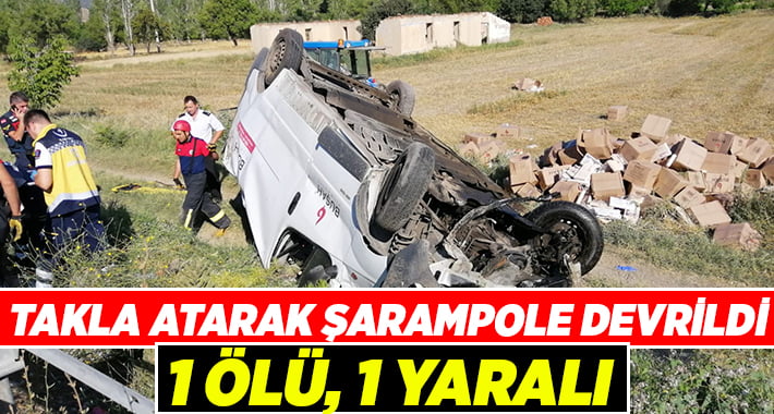 Çardak’ta trafik kazası:1 ölü, 1 yaralı