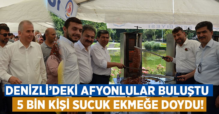 Beş bin kişi sucuk ekmeğe doydu