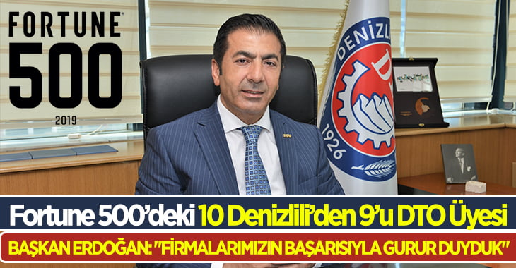 Fortune 500’deki 10 Denizlili’den 9’u DTO Üyesi