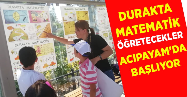 Otobüs durağında matematik öğretilecek