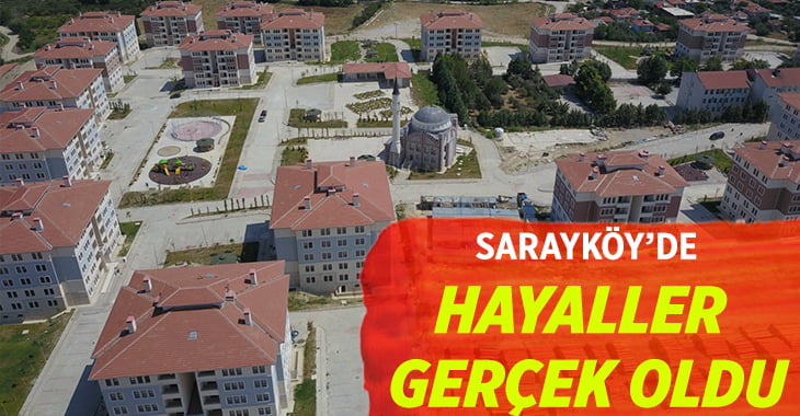 Sarayköy’de yıllardır hayal ettikleri evlerinin anahtarlarını teslim aldılar