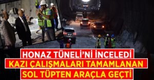 Vali Hasan Karahan Honaz Tüneli’nden Araç ile Geçti