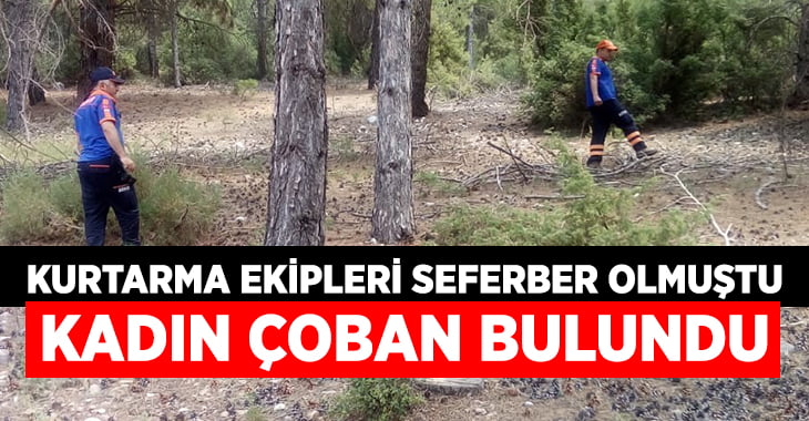 Haber alınamayan kadın çoban bulundu