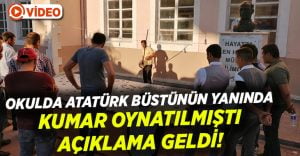 Okul bahçesinde kumar oynatıldı! Açıklama Geldi