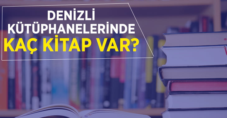 Denizli kütüphanelerinde kaç kitap var?