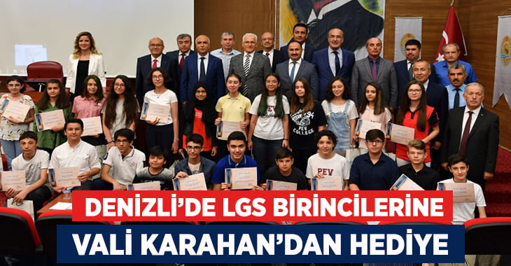 Denizli’de LGS birincilerine ödül