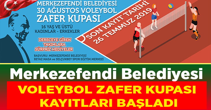 Merkezefendi Belediyesi Voleybol Zafer Kupası kayıtları başladı