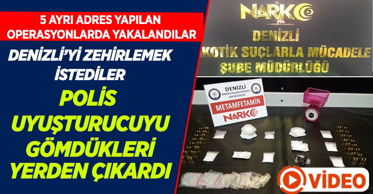 5 ayrı adreste uyuşturucu tacirlerine operasyon