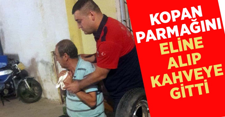 Bıçak bilemek isterken parmağını keserek kopardı