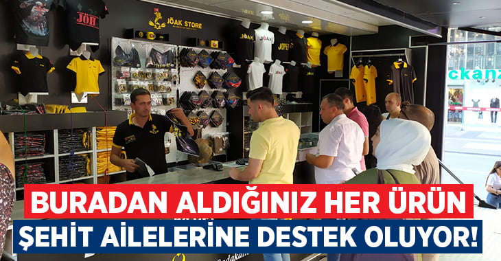 Buradan aldığınız her ürün şehit ailelerine destek oluyor!