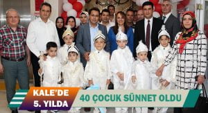 Kale’de 40 çocuk toplu sünnet töreni ile erkekliğe adım attı