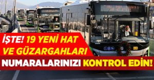 Otobüs hat ve numaralarınızı kontrol edin