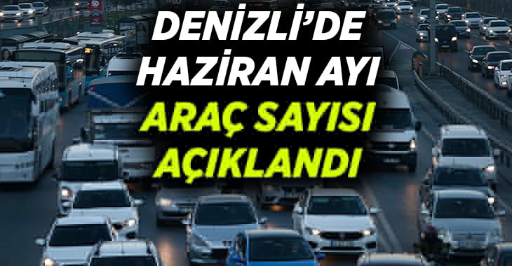 Denizli’deki araç sayısı açıklandı