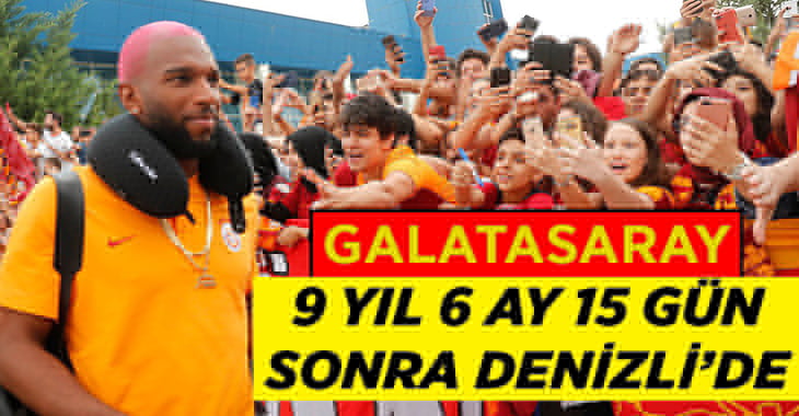 Galatasaray 3 bin 483 gün sonra Denizli’de