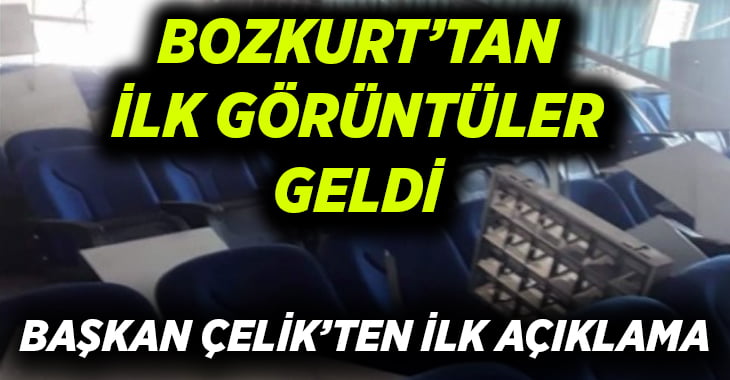 Bozkurt’taki depremden ilk görüntüler