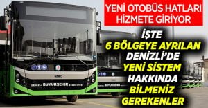 Yeni otobüs hatları hizmete giriyor