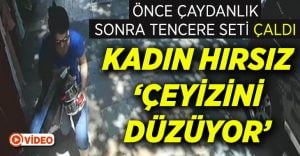 Çaydanlık seti çaldığı mağazadan bu defa tencere seti çaldı