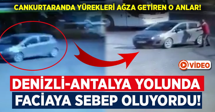 El freni çekilmemiş araç faciaya neden oluyordu!