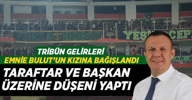 Denizlispor taraftarı ve Başkan Çetin’den anlamlı bağışa destek