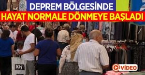 Depremin vurduğu Bozkurt’ta hayat normale dönmeye başladı