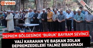 Deprem bölgesinde buruk bayram sevinci