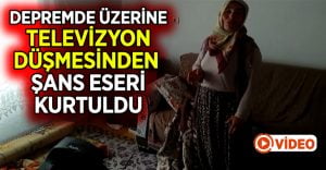 Deprem yaşlı kadının evinde büyük hasar oluşturdu