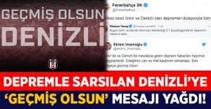 Depremle sarsılan Denizli’ye ‘Geçmiş Olsun’ mesajı yağdı!