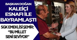 Başkan Doğan Kaleiçi esnafıyla bayramlaştı