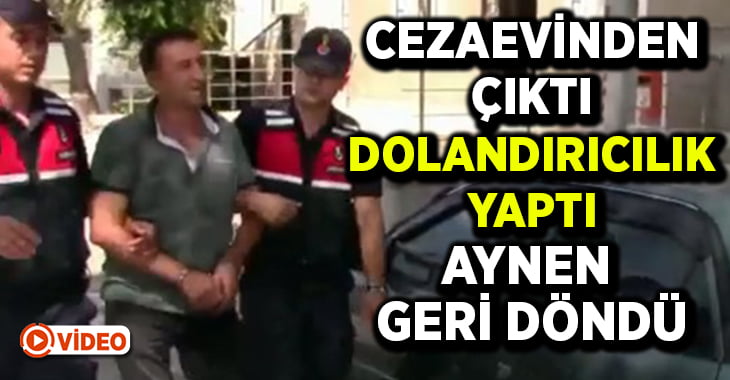 Cezaevinden çıkar çıkmaz dolandırıcılık yaptı, jandarmaya yakalandı