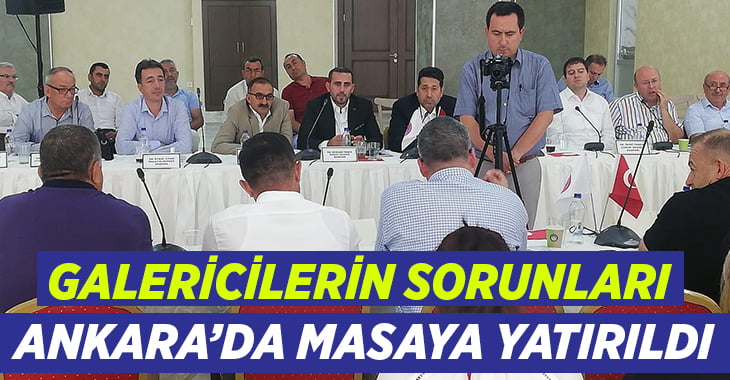 Galericilerin sorunları masaya yatırıldı