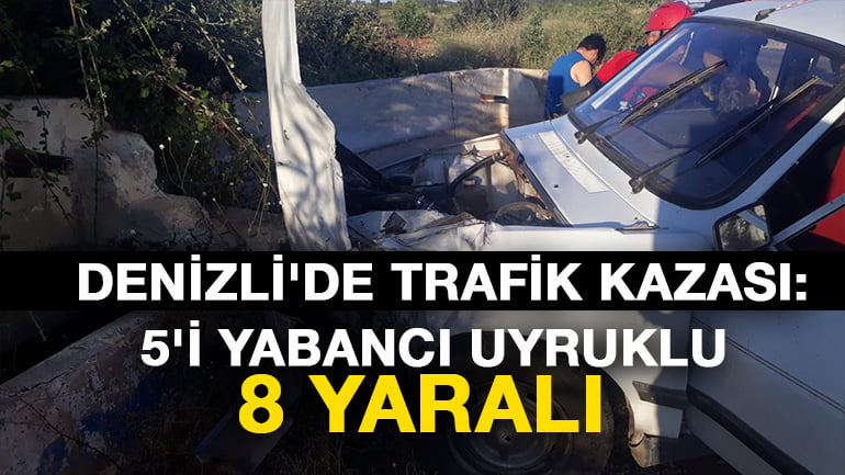 Minibüs İle Otomobilin Çarpıştığı Kazada 8 Kişi Yaralandı