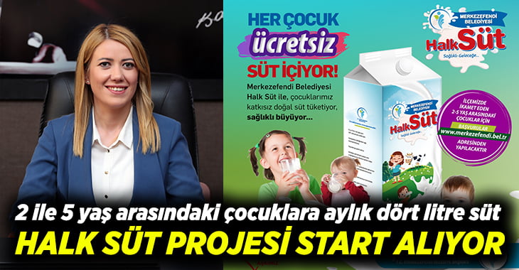 Merkezefendi’de ‘Halk Süt’ projesi hayata geçiyor