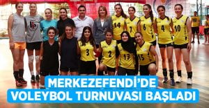 Merkezefendi’de Voleybol turnuvası başladı!