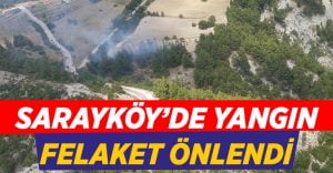 Sarayköy’de ormanlık alanda yangın çıktı