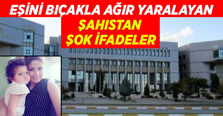 Eşini bıçakla ağır yaralayan şahıstan şok ifade