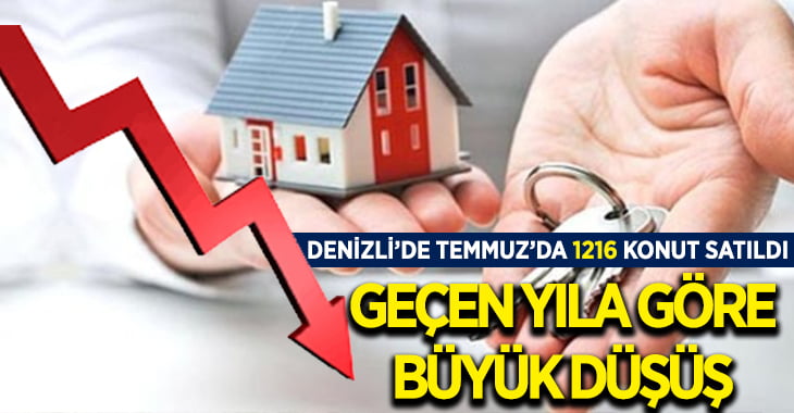 Denizli’de konut satışlarında büyük düşüş