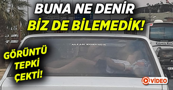 Trafikteki şok görüntü tepki çekti