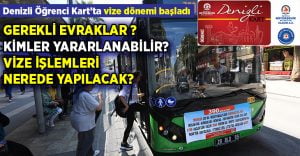 Denizli Öğrenci Kart’ta vize dönemi başladı