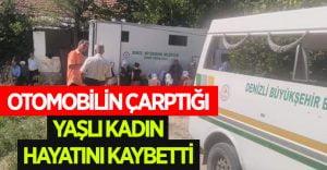 Otomobilin çarptığı yaşlı kadın hayatını kaybetti