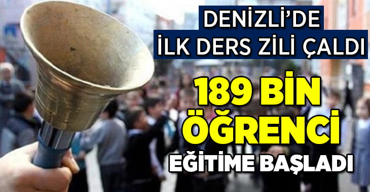 Yeni eğitim yılının ilk zili 189 bin öğrenci için çaldı