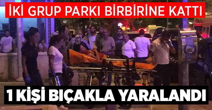 Denizli’de parkta bıçaklı kavga: 1 yaralı