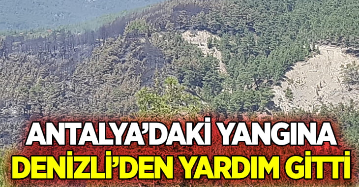 Antalya’daki yangına Denizli’den yardım takviyesi