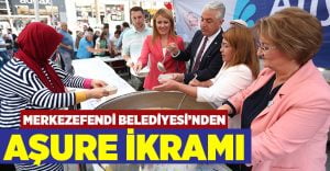 Merkezefendi Belediyesi’nden aşure ikramı