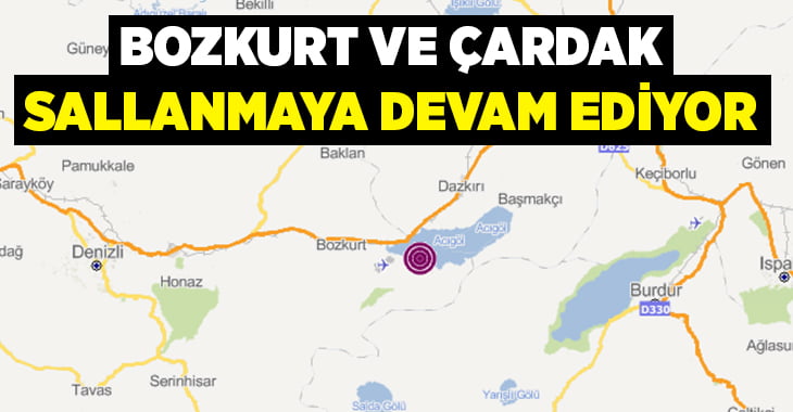 Bozkurt ve Çardak’ta depremler devam ediyor