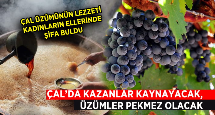 Çal’da Kazanlar Kaynayacak, Üzümler Pekmez Olacak