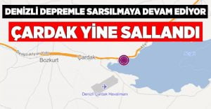 Çardak depremle sarsıldı