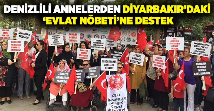 Denizlili annelerden Diyarbakır’daki ‘evlat nöbeti’ne destek