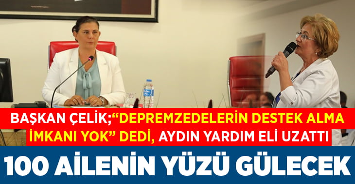 Aydın’dan Bozkurt depremzedelerine yardım eli uzandı